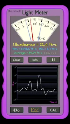 Light Meter android App screenshot 2